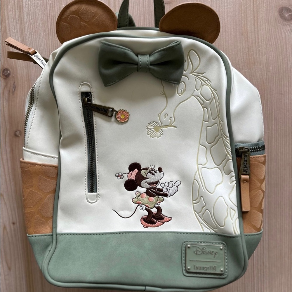Minnie Mouse Safari Giraffe Loungefly Backpack
